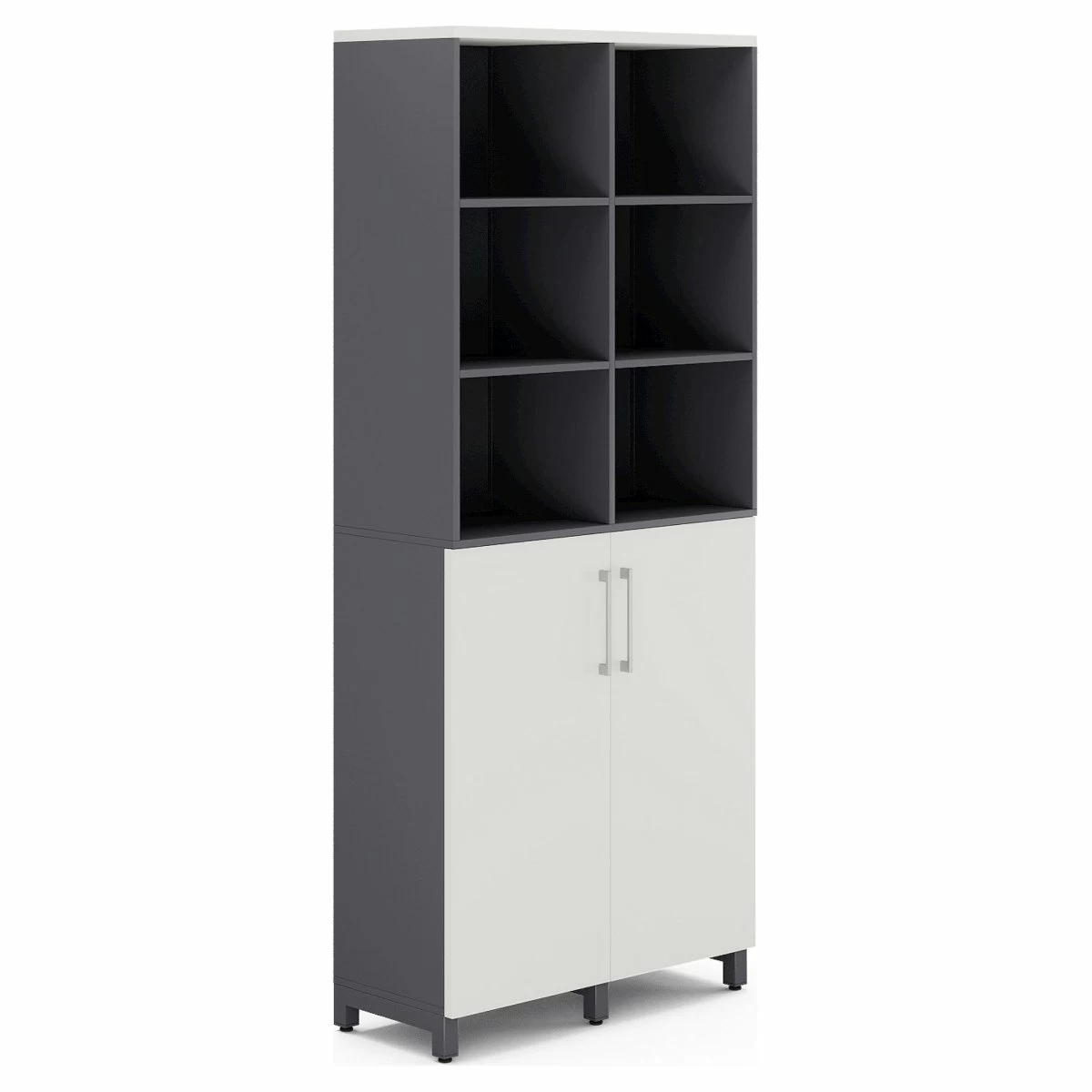 Шкаф распашной Kobor HR/3/3-90/40/M graphite/premium