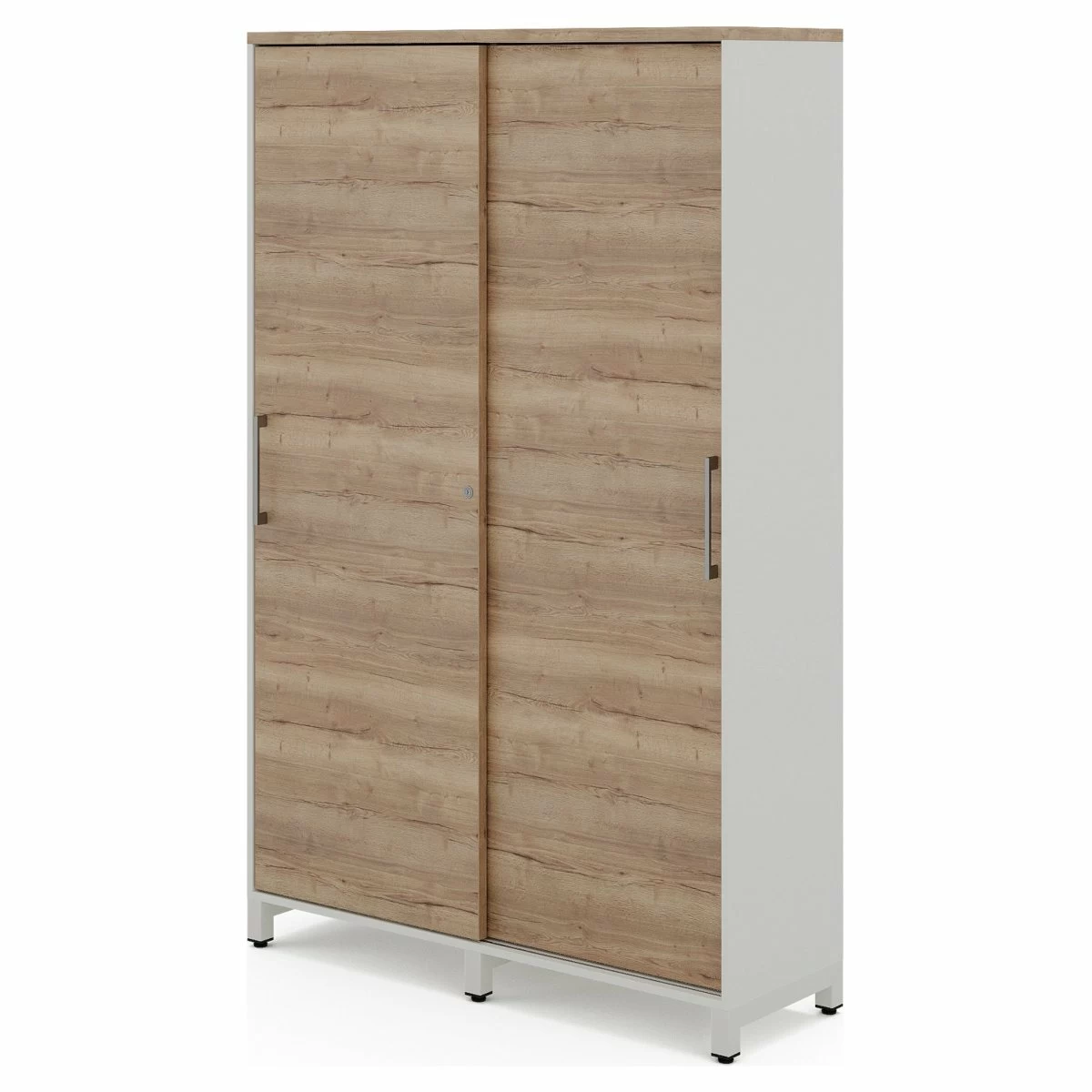Шкаф-купе Kobor HK/5-120/60/M white/natural
