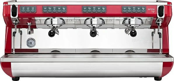 Кофемашина рожковая автоматическая Nuova Simonelli Appia LIFE 3gr V 220V red+high groups+economizer