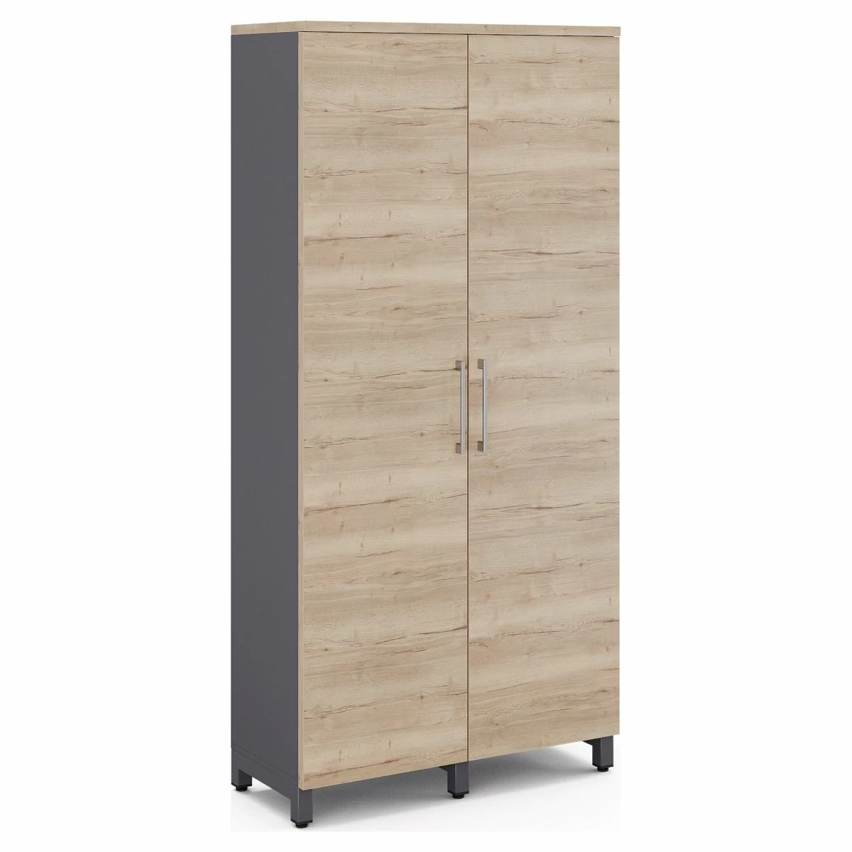 Гардероб распашной Kobor HRG-90/40/M graphite/natural