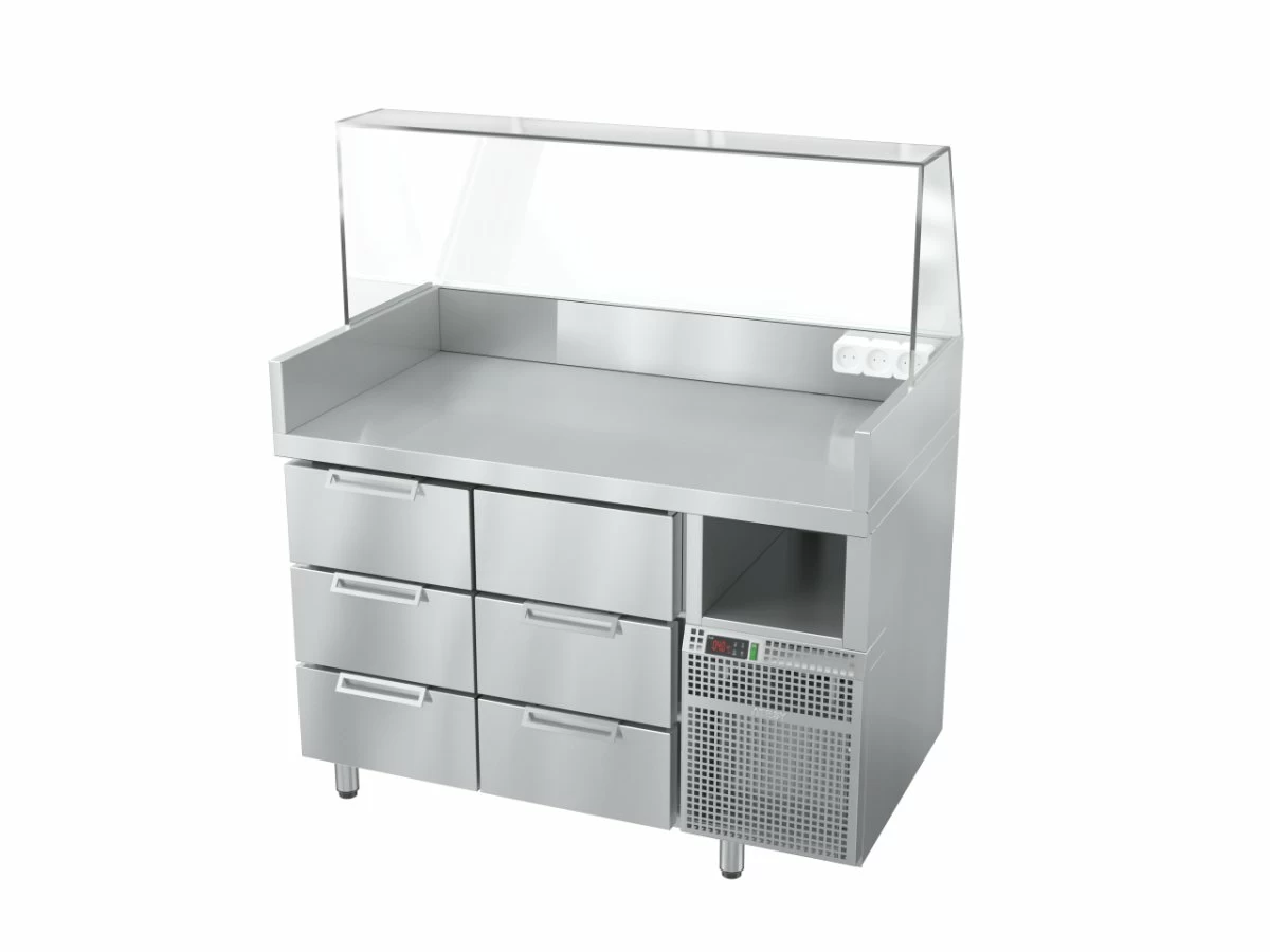 Станция для бургеров и хот-догов Atesy Бавария БХС -1235.700-02-1