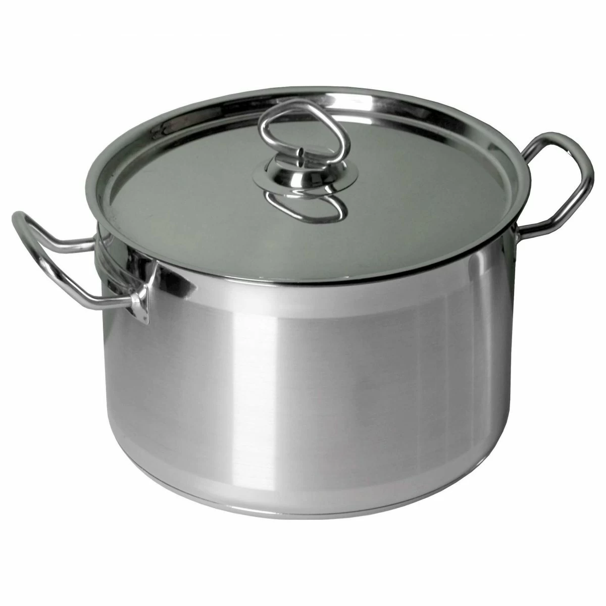 Кастрюля 11,0 л. нерж. d=29,5 см. h= 18,5 см. тройное дно с крышк. (индукция) MGSteel (С22S170S) /1/
