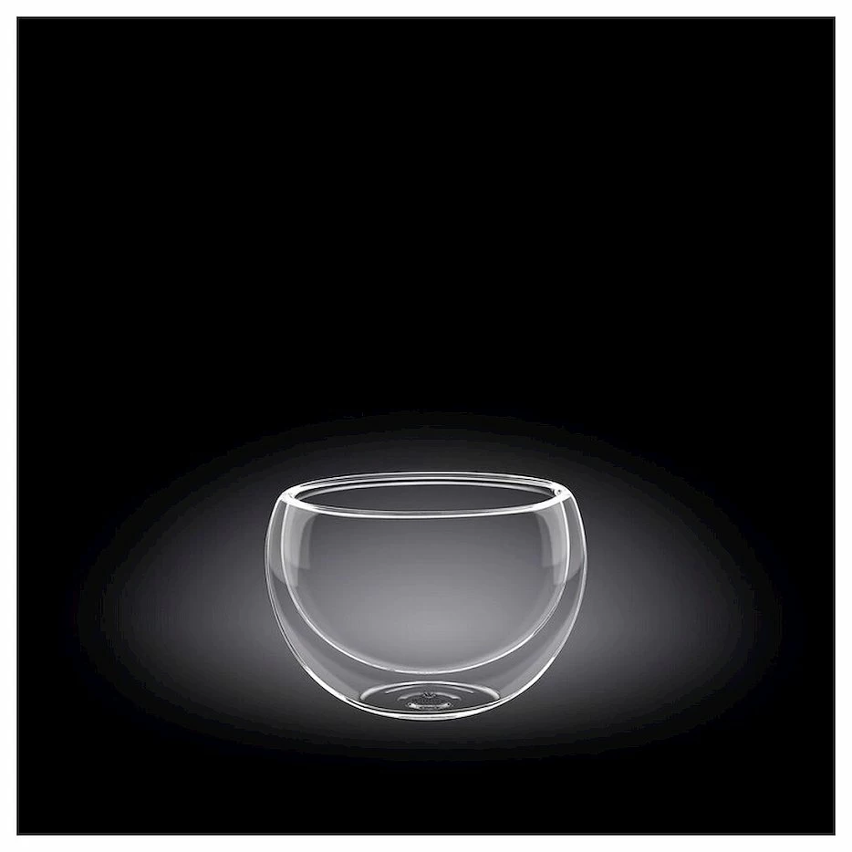 Салатник d=80 мм. 120 мл с дв. стенками Thermo Glass Wilmax /6/180/