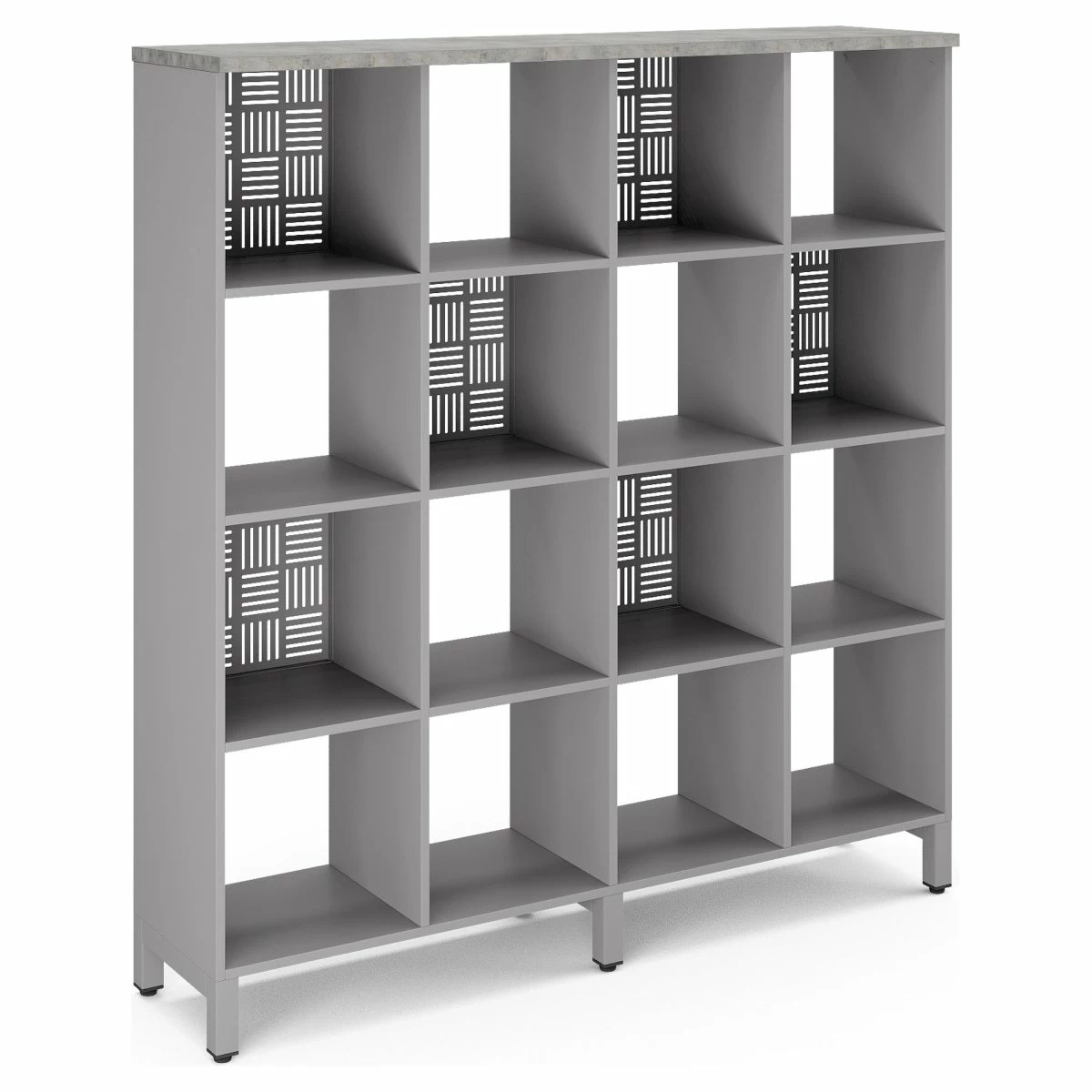 Стеллажная система Kobor SQ-4X4 aluminum/chicago