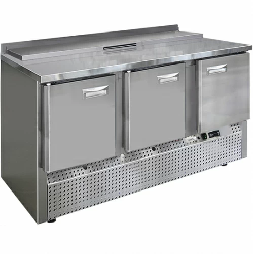 Стол холодильный саладетта Финист СХСнс-700-3 (1485х700х850) (7GN1/6 с крышкой) борт 45мм