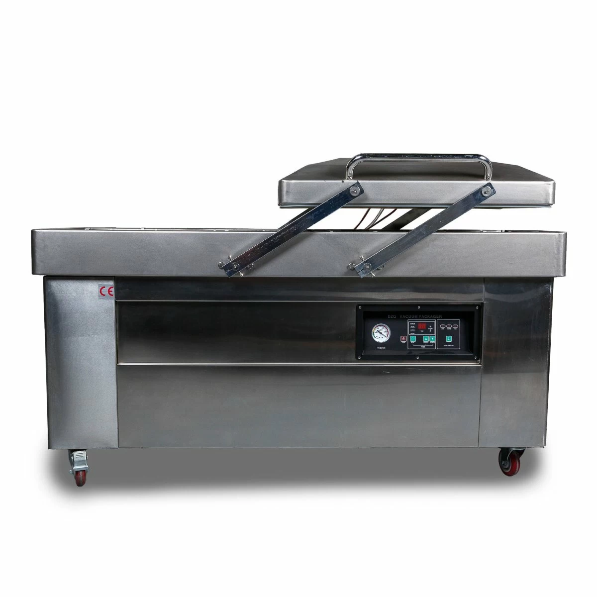 Напольная двухкамерная вакуум-упаковочная машина Hualian Machinery DZQ-700/2SB (нерж., газ)