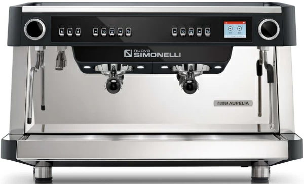 Кофемашина рожковая автоматическая Nuova Simonelli Nuova Aurelia VOL XT 2Gr 220V black+PID+high groups+LED+ Group Display+Double wall steam wand