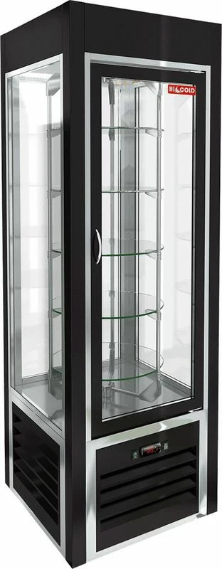 Витрина кондитерская HICOLD VRC 350 R Sh BLACK FR
