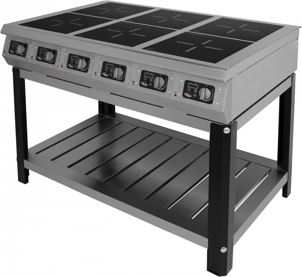 Плита 6-ти конфорочная индукционная Grill Master Ф6ИП/800 (на подставке), арт. 60010