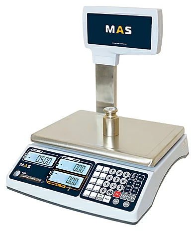 Весы торговые электронные со стойкой MAS MR1-30P