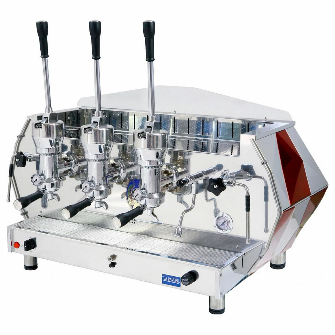 Кофемашина леверная La Pavoni DIA3L красная