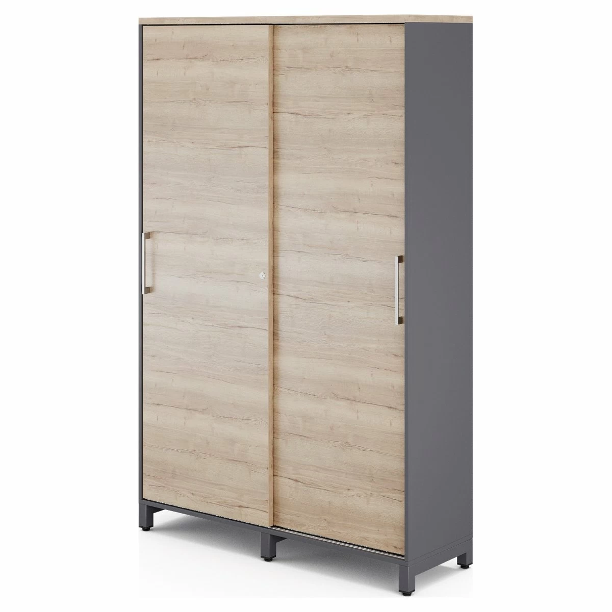 Гардероб-купе Kobor HG-120/60/M graphite/natural