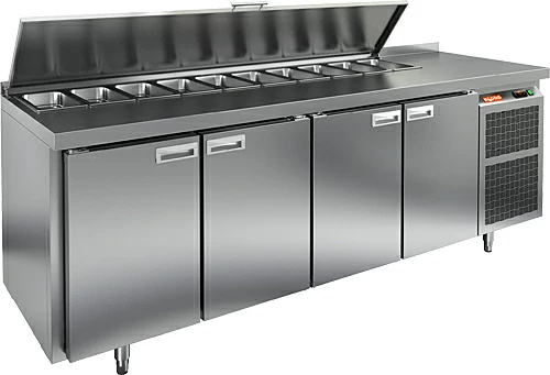 Стол охлаждаемый для салатов HICOLD SL1-1111GN (1/3) без крышки