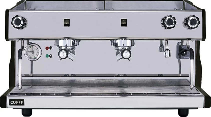 Кофемашина рожковая COFFF LUNA 2 GR S, 2 группы, полуавтомат, черная