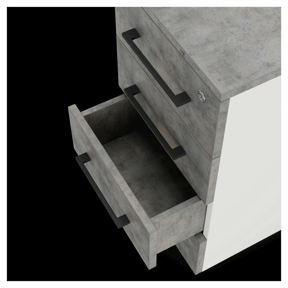 Тумба приставная Kobor TS4-40/80 white/chicago