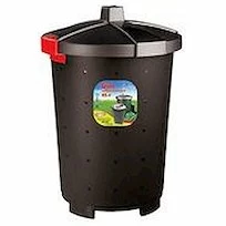 Бак для мусора 45 л 42*57см п/п черный Рс /1/5/