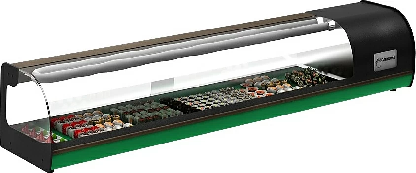 Витрина холодильная Полюс Carboma A37 SM 1,0-1 (ВХСв-1,0 суши-кейс)
