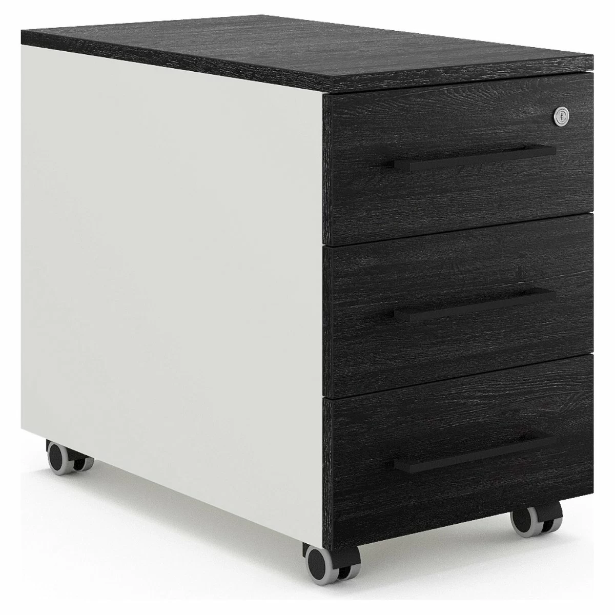 Тумба мобильная Kobor TM3-40/80 white/wood