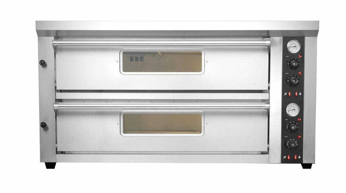 Печь для пиццы электрическая 2-камерная с подом 69.2*68 см Kocateq EPC2/70x70TT