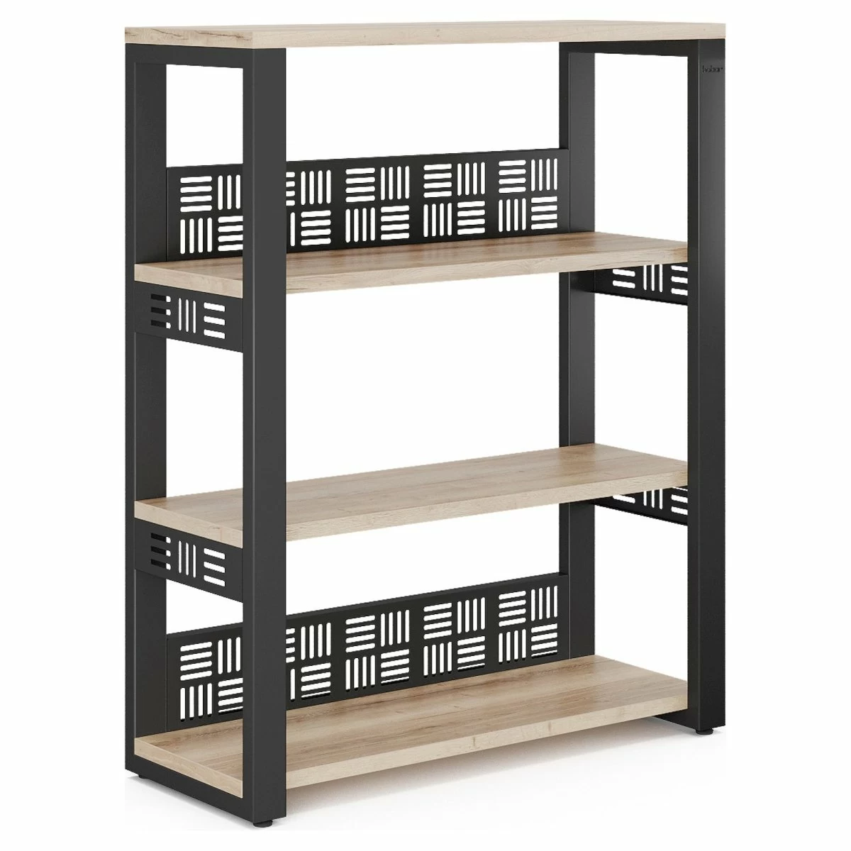 Стеллаж открытый Kobor ST3-140/36 black/natural