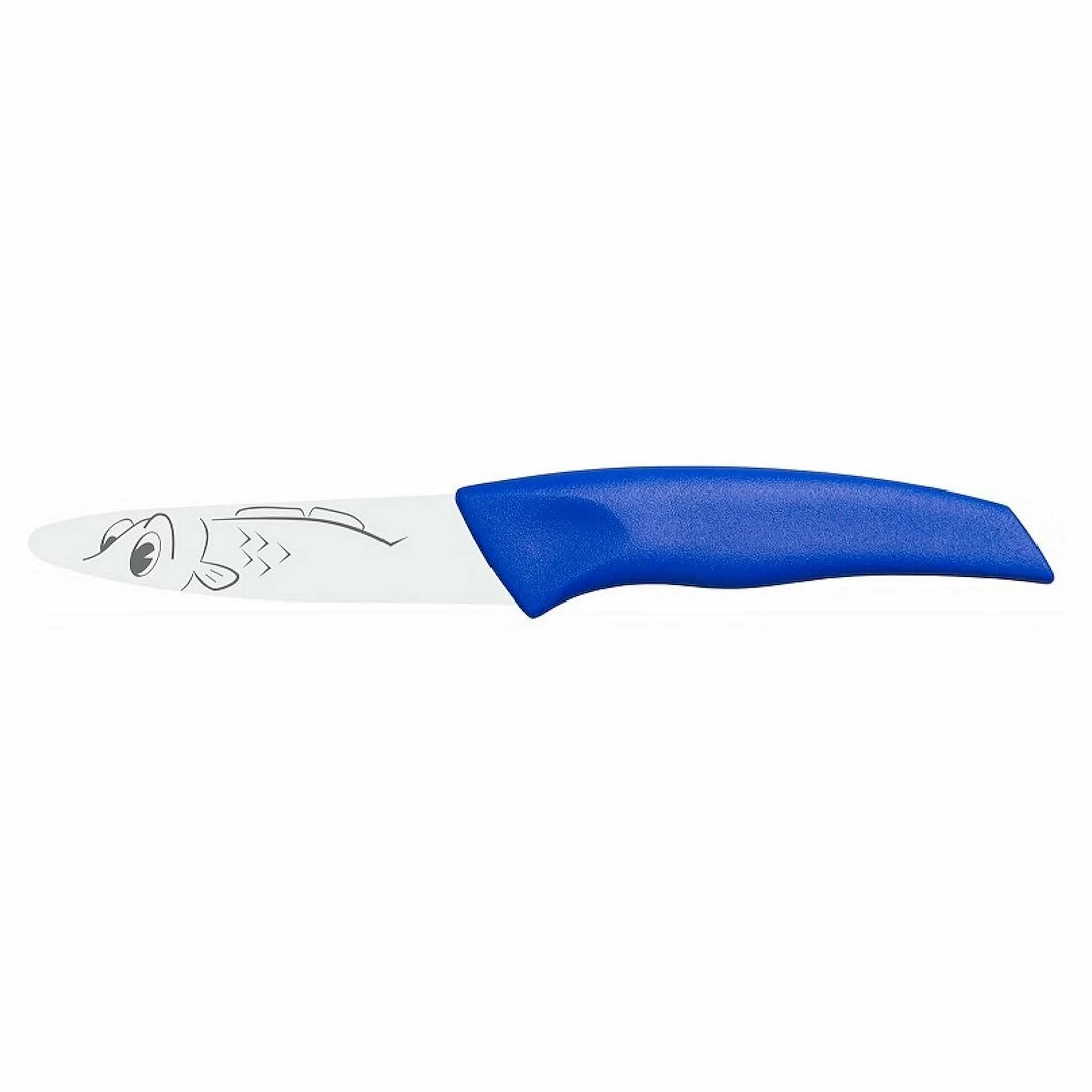 Нож для чистки овощей 90/200 мм. синий KIDS Icel /6/