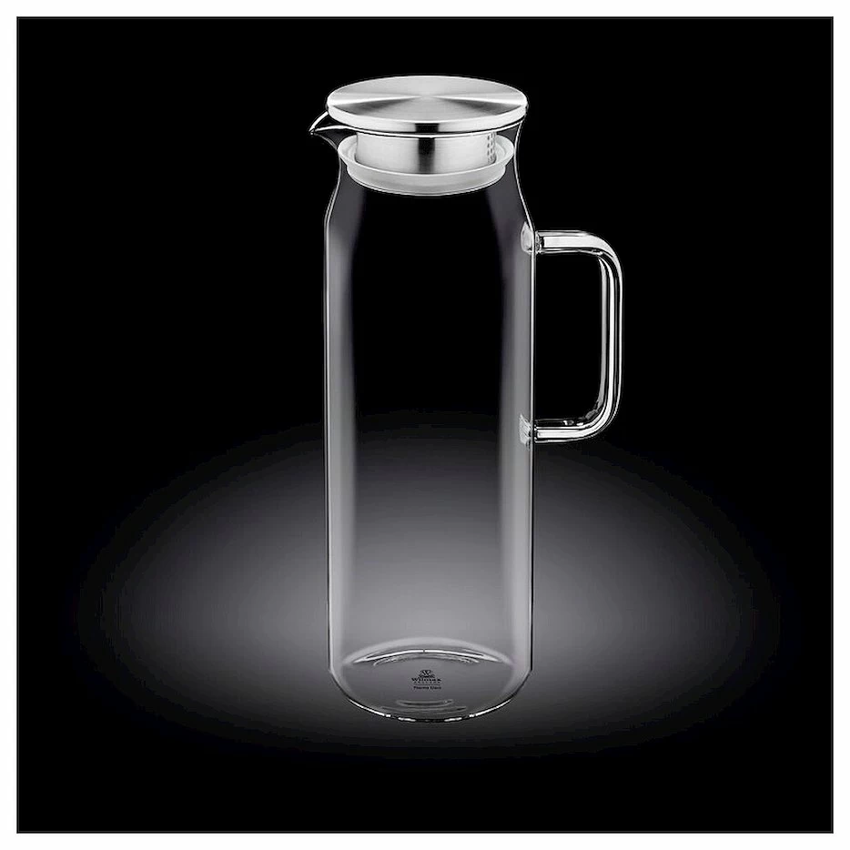 Кувшин 1,5 л с крышкой + сетка нерж Thermo Glass /1/18/
