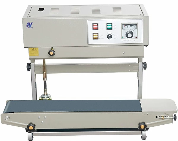Запайщик пакетов PackVac DBF900 конвейерный вертикальный