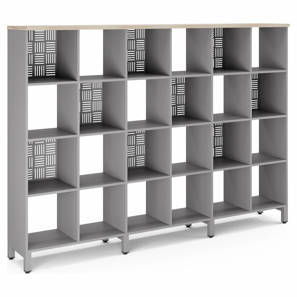 Стеллажная система Kobor SQ-4X6 aluminum/natural