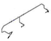 Рычаг изогнутый левый 12024148 (Z271251000) для машины посудомоечной т.м. FAGOR модели FI 200I