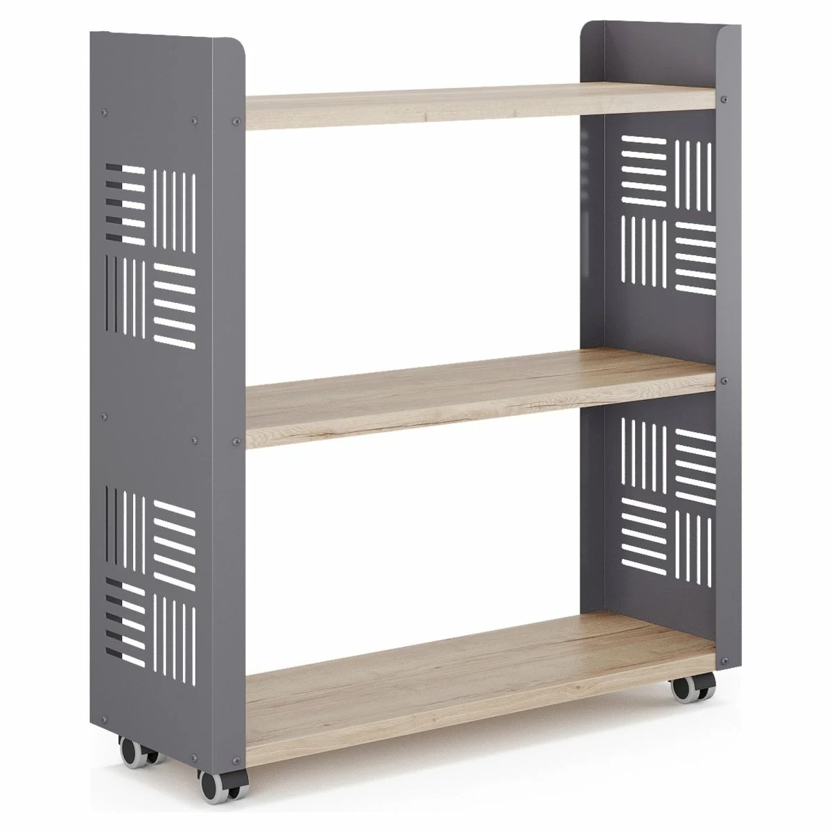Стеллаж мобильный Kobor SM3-90/30 graphite/natural