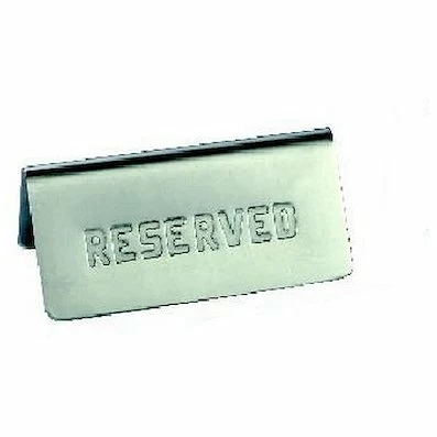 Табличка «Резерв» горизонтальная, нерж. MGSteel /1/100/