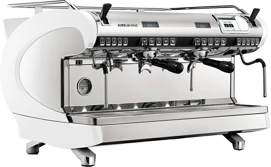 Кофемашина рожковая автоматическая Nuova Simonelli Aurelia WAVE T3 2Gr 220V white+high groups+Autopurge