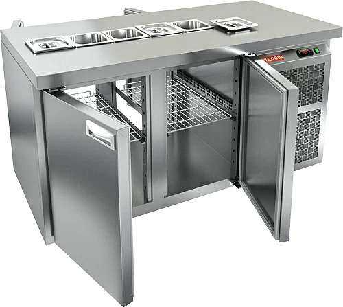 Стол охлаждаемый для салатов HICOLD SL2T-11/GN