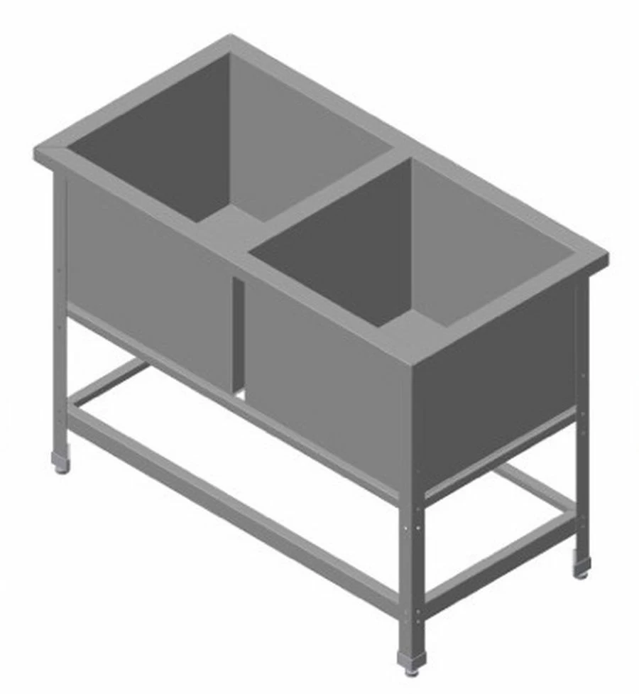 Ванна моечная двойная ITERMA T&T ВМС-Э/2-6/11,5