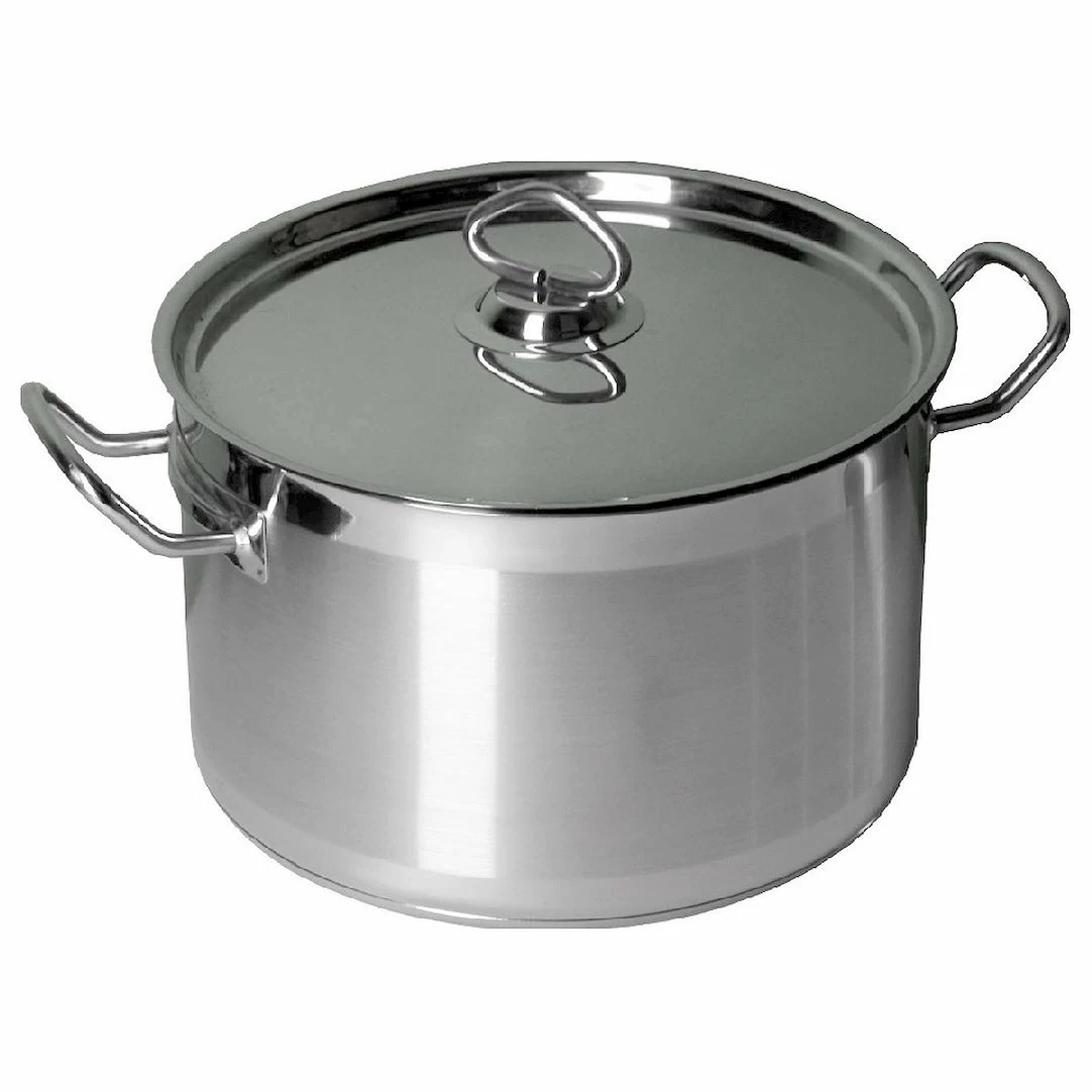 Кастрюля 9,0 л. нерж. d=27,5 см. h=17,5 см. тройное дно с крышк. (индукция) MGSteel (С22S170S) /1/