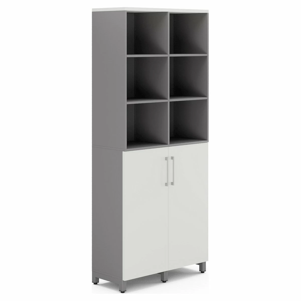 Шкаф распашной Kobor HR/3/3-90/60/M aluminum/premium