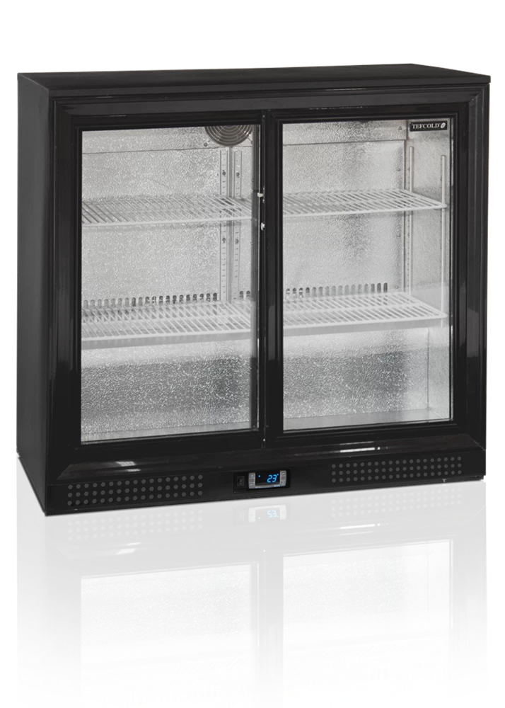 Шкаф холодильный со стеклом Tefcold DB200S-I барный черный
