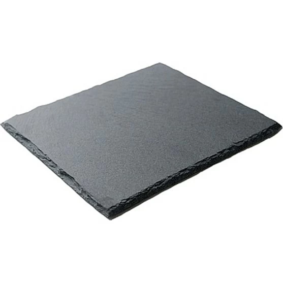 Блюдо для подачи квадр. 30*30 см. черное, сланец MG /1/