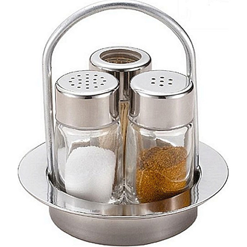 Набор для специй 2 пр.+ стаканчик для зубочисток Хайтек /1/12/48/