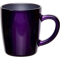Кружка 350 мл. d=85 мм. h=95 мм. Бейзик фиолетовый металлик Б /12/