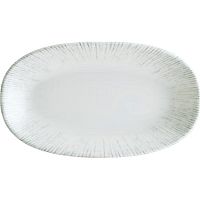 Блюдо овальное 290*170 мм. серый Ирис /1/6/