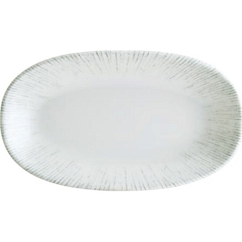 Блюдо овальное 290*170 мм. серый Ирис /1/6/