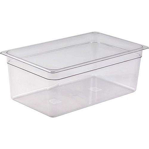 Гастроемкость 1/2 h=200 мм. 11,7 л. поликарб. прозрач. Китай /1/6/