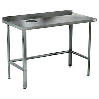 Стол для сбора пищевых отходов с бортом Кобор СРОБ-120/60 Л/П