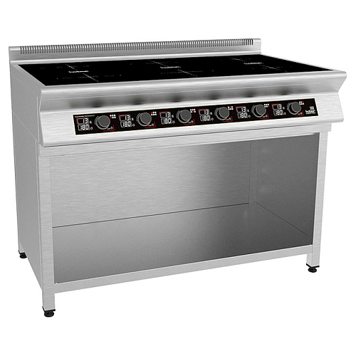 Плита индукционная на полузакрытой подставке 6 конфорок Кобор I9-6S1