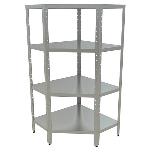 Стеллаж кухонный угловой разборный Кобор СКУ-5/4-90/100/430 (высота 1800)