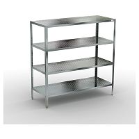 Стеллаж перфорированный разборный Кобор СКП-120/50/430 (высота 1800)