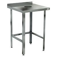 Стол для сбора пищевых отходов с бортом Кобор СРОБ-90/70 Л/П