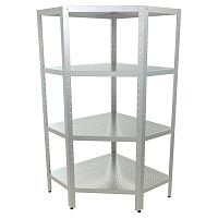 Стеллаж перфорированный угловой Кобор СКПУ-4/6-100/80/430