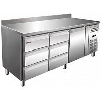 Стол охлаждаемый Cooleq GN3260TN бортик 6 ящиков+1 дверь